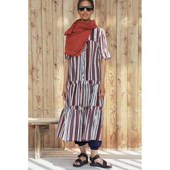 Apiece Apart sienna stripe siesta Los Altos midi dress - Picture 1 of 10
